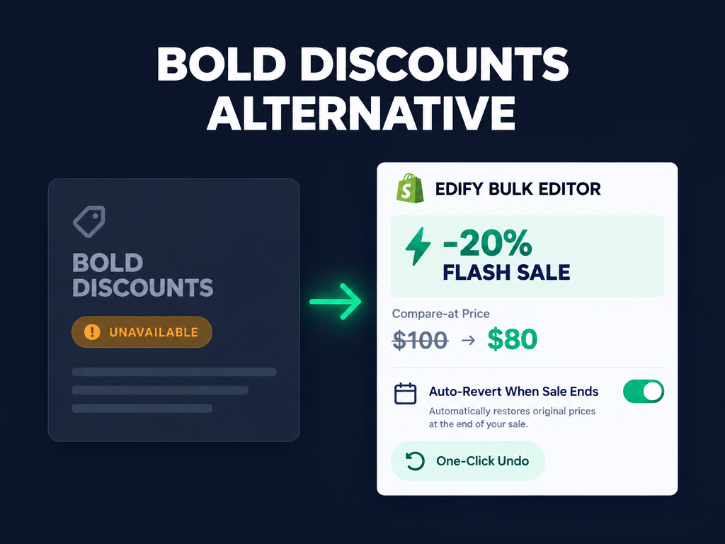 Bold Discounts Alternative for Shopify: Schedule Flash Sales (2026)