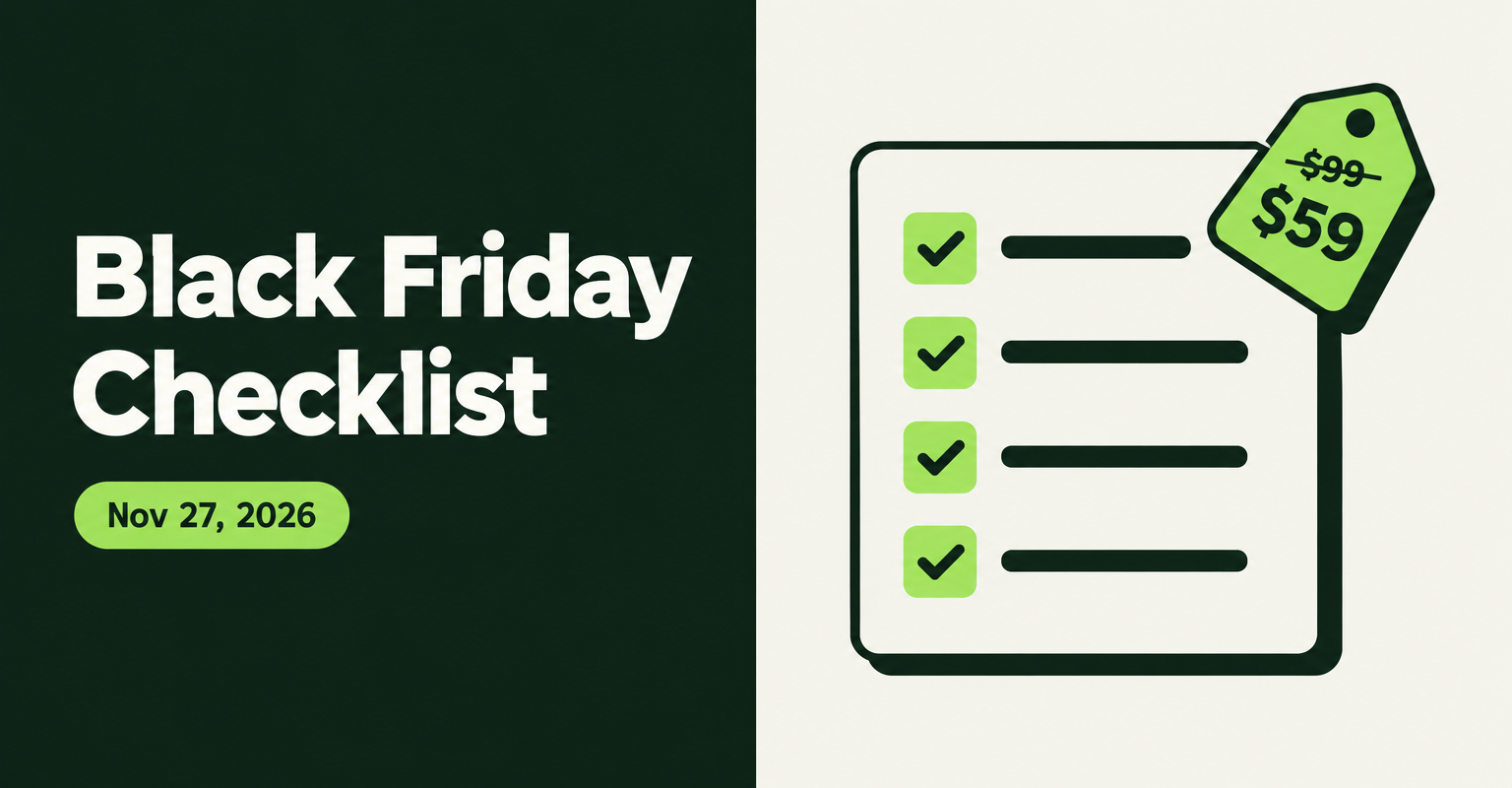 Shopify Black Friday Checklist 2026: Prices, Proof and Checkout Tests